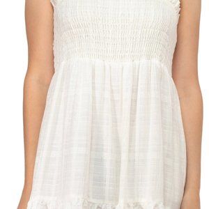 White Sleeveless Summer Dress
